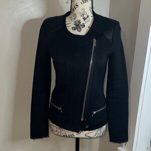 IRO Black Pheobe Moto Blazer